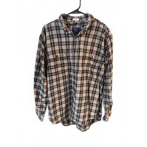 Basic Editions Classic Fit Men's Plaid Casual Shirt